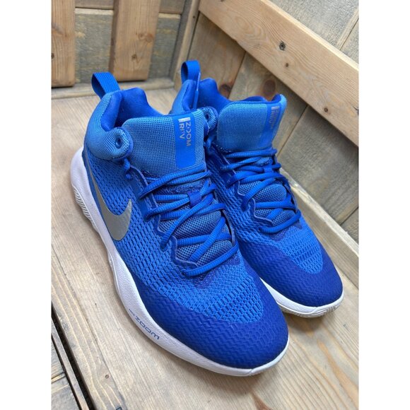 US9 NIKE Zoom Rev TB Game Royal Blue/Silver Basketball Shoes Mens 922048-400 main image 6